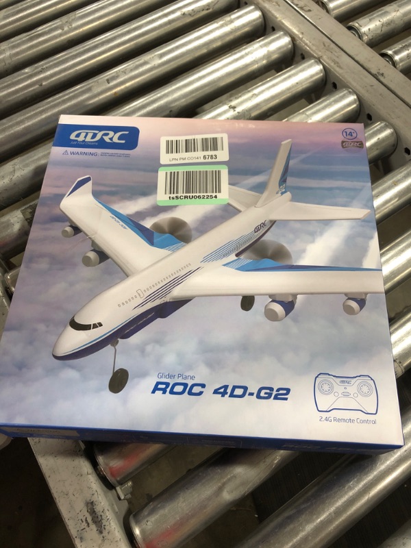 Photo 1 of 4DRC RC Plane,G2 Remote Control Jet Airplane for Beginners Adult,Ready to Fly Airplane with One Key Aerobatic,LED Light,4-Axis Fighter Jet,2.4Ghz Plane for Kids Boys Girls Beginner,2 Battery