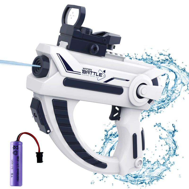 Photo 1 of Automatic Water Gun Electric Squirt Water Blaster Guns Soaker Squirt Summer Squirt Shooter Gun Toy Water Gun for Girls Outdoor Swimming Beach Water Fighting Toys Dark Blue