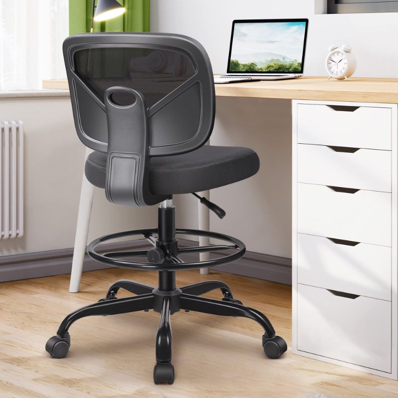 Photo 1 of Ergonomic Drafting Chair with Adjustable Foot Ring