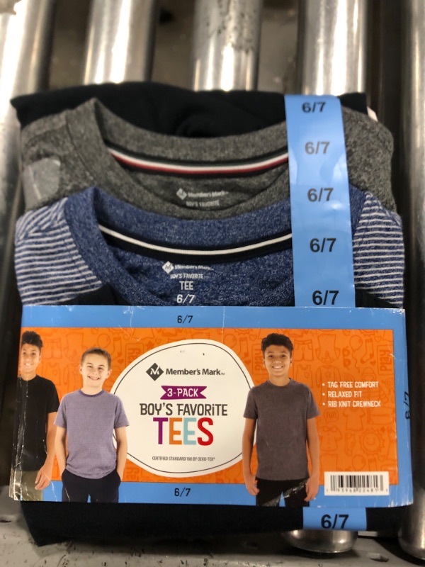 Photo 1 of 3 PACK BOYS FAVORITE TEE 
SIZE 6/7 BOYS KIDS 