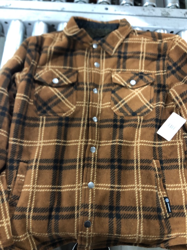 Photo 2 of BROWN PLAID SEPIA 
SIZE KIDS/JUNIORS 14/16