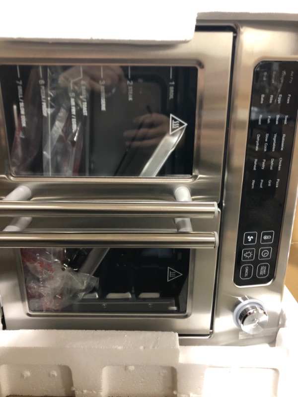 Photo 5 of Emeril Lagasse 26 QT Extra Large Air Fryer, Convection Toaster Oven with French Doors, Stainless Steel
UP TO 500 DEGREES GRILLING AND SEARING
DISH WASHER SAFE PARTS
TESTED 