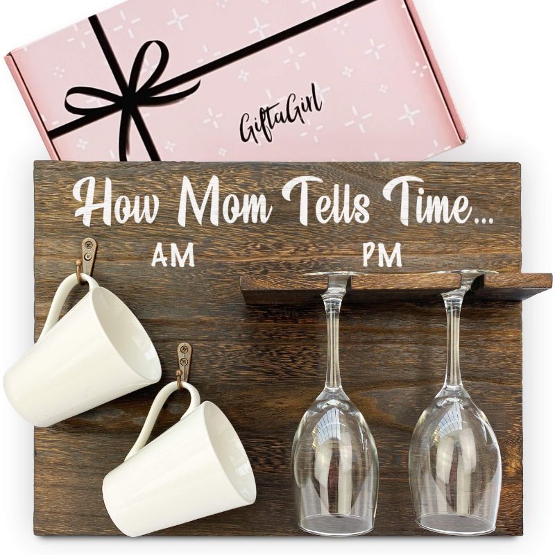 Photo 1 of GIFTAGIRL Mothers Day or Birthday Gifts for Mom - Sarcastic But Funny Mom Gifts. Fun Mothers Day Presents for Mom from Daughter or Son and Arrive Beautifully Gift Boxed. Mugs - Glasses Not Inc