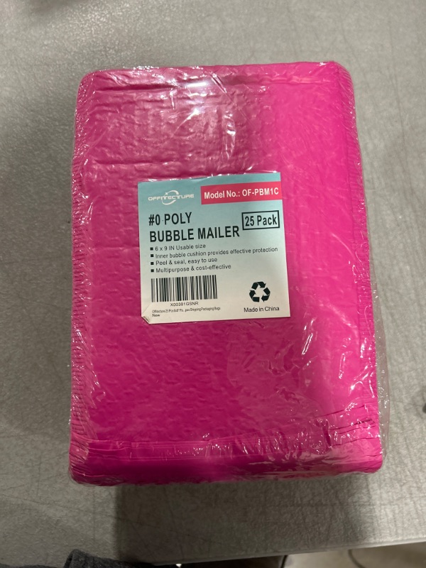 Photo 2 of Offitecture 25 Pcs 6x9” Poly Bubble Mailers #0 Padded Envelopes Shipping Packaging Bags