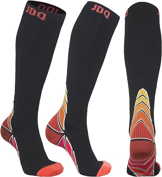 Photo 1 of 4pk of JDQ Compression Socks for Women & Men, Circulation 20-30mmHg, Knee High Socks, Best Support for Nurses A Series
