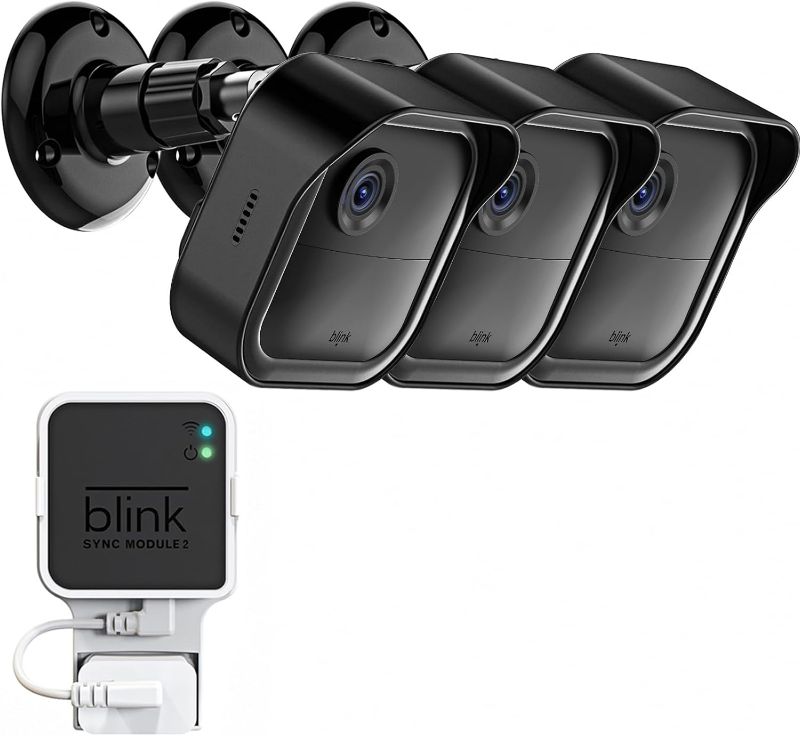 Photo 1 of All-New Blink Outdoor Camera Surveillance Mount, 3 Pack Weatherproof Protective Housing and 360 Degree Adjustable Mount with Sync Module 2 Mount 
