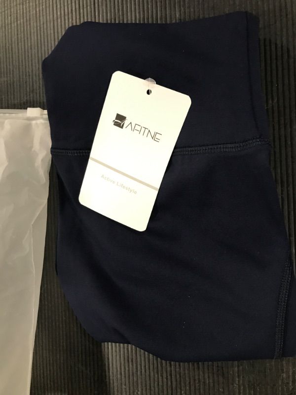 Photo 1 of AFITNE Capri Leggings for Women High Waisted Tummy Control Workout Athletic Stretchy Leggings Cropped Yoga Pants with Pockets Small