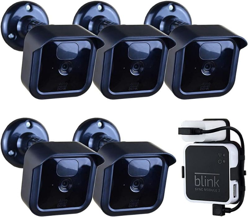 Photo 1 of 3rd Gen Blink Outdoor Camera Mount Bracket,5 Pack Full Weather Proof Housing/Mount with Blink Sync Module Outlet Mount for Blink Outdoor Cameras Security System(Blink Camera not Included)
