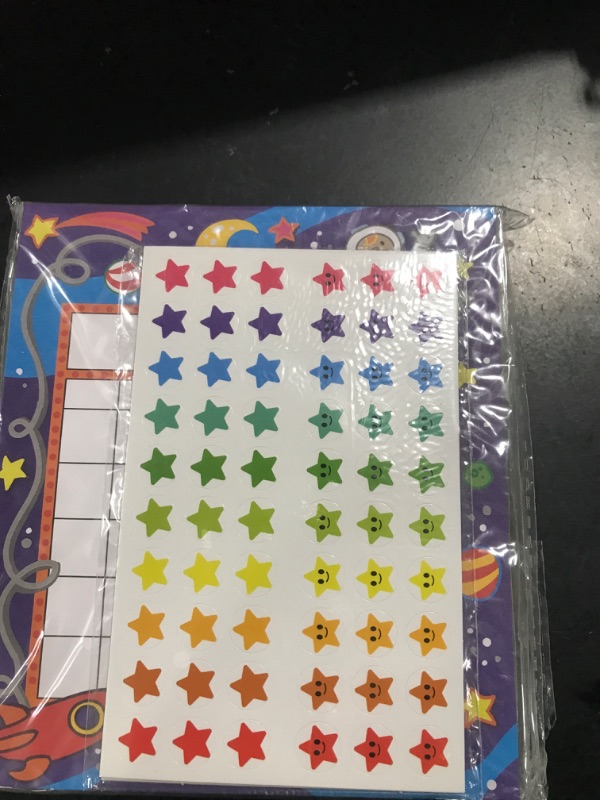 Photo 2 of Youngever 81 Pack Classroom Incentive Chart in 3 Designs with 480 Star Stickers (Animal and Planet Design)