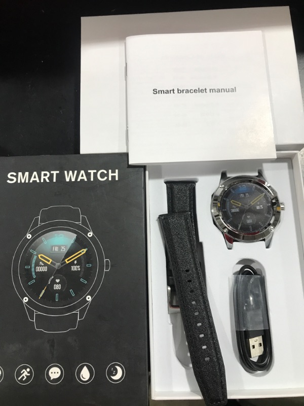 Photo 1 of Smart Watch for Men, Fitness Tracker with 24H Heart Rate Monitor,Full Touch Screen Activity Fitness Tracker with Sleep Monitor Waterproof Smartwatch for Android and iOS