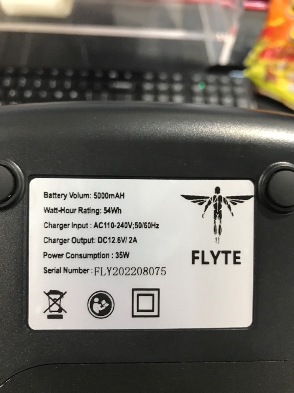 Photo 1 of Exerscribe Flyte Air Compression Boots - Portable Full Leg Recovery System Massager for Circulation & Muscle Recovery - 4 Modes, 30-240mmhg (L) Large