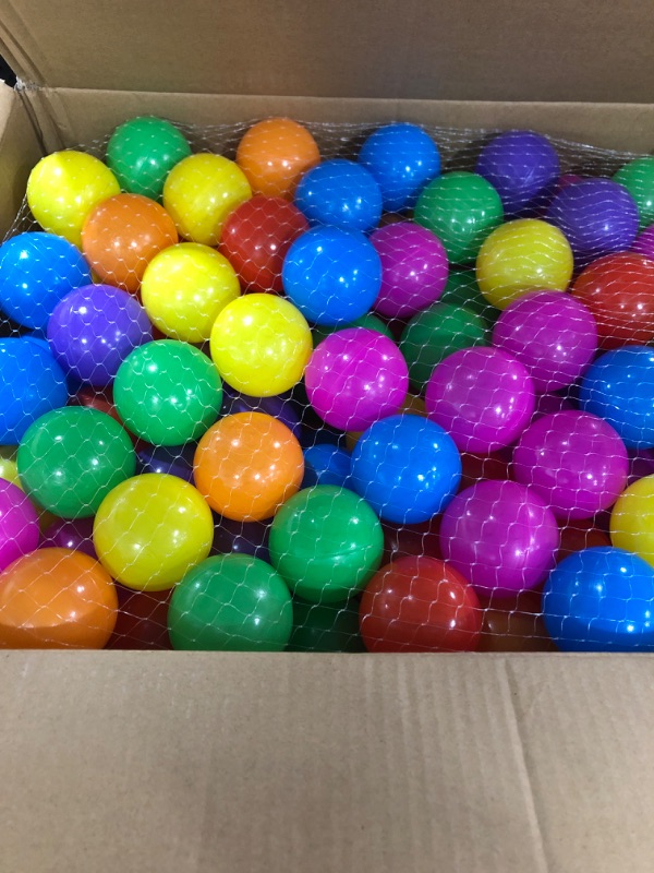 Photo 1 of 170 soft ball pit balls, multi color