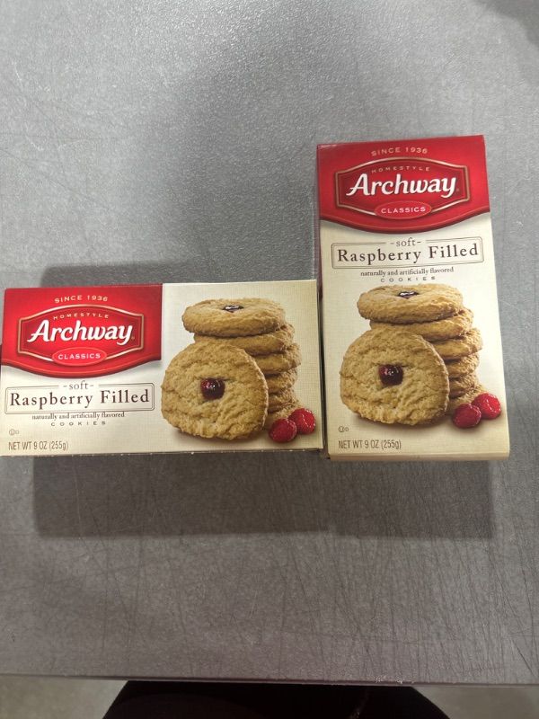 Photo 1 of 2PK - Archway Cookies, Raspberry Filled, 9 Oz