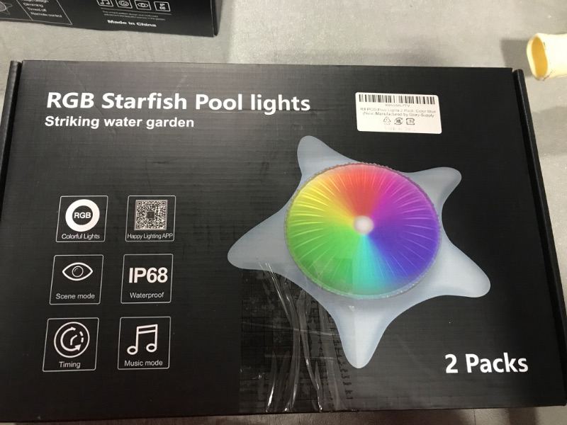 Photo 3 of 2-Pack LED Pool Lights with APP Control for Above Ground Pools, 15W RGB Floating LED Lights with Smart Music Sync Color Changing, Landscape Underwater Lights for Swimming Pools, Fountains, Aquarium