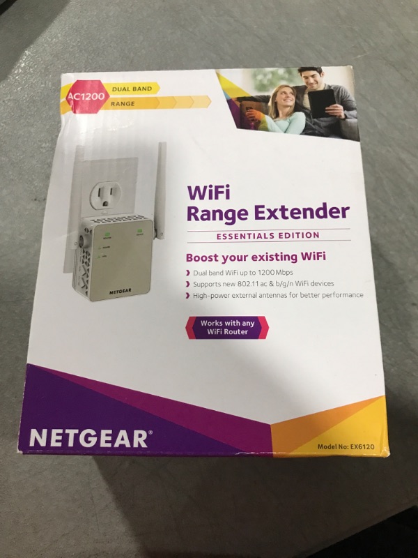 Photo 4 of NETGEAR Wi-Fi Range Extender EX6120 - Coverage Up to 1500 Sq Ft and 25 Devices with AC1200 Dual Band Wireless Signal Booster & Repeater (Up to 1200Mbps Speed), and Compact Wall Plug Design WiFi Extender AC1200