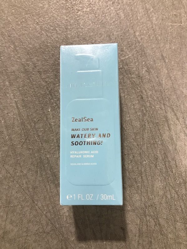 Photo 2 of ZealSea Hyaluronic Acid Serum for Face with Ceramide - Hydrating Serum to Soothe Dry Skin and Sensitive Skin, Moisturizing Face Serum for Women, Daily Facial Anti Aging Serum for Fine Lines, 1 Fl Oz