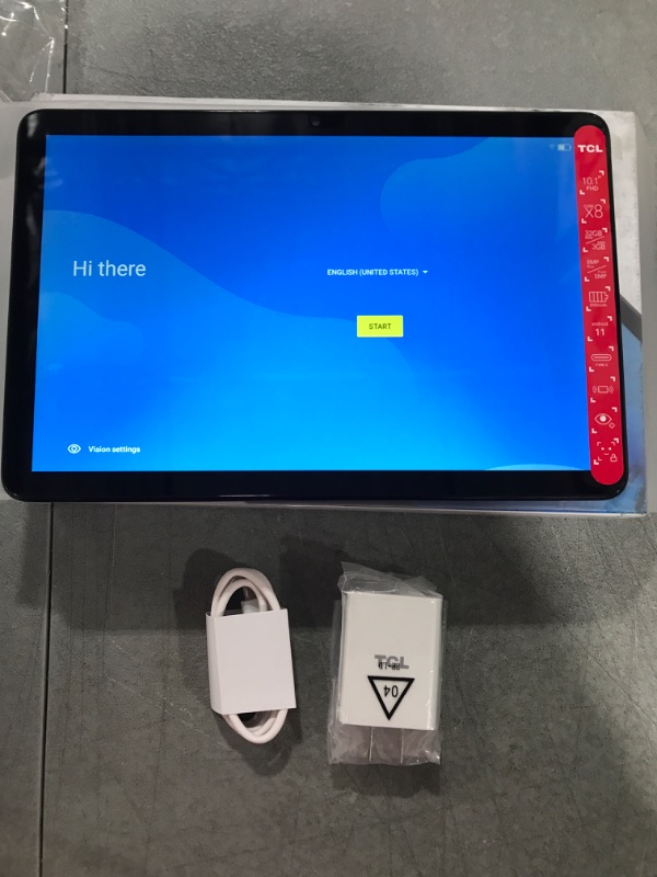 Photo 1 of TCL Android Tablet with Keyboard, TAB 10s 10.1 Inch FHD Tablet, 8000mAh Larger Battery, 32GB (up to 256GB) Storage, 3GB RAM, WiFi Android Tab, Eye Protection, Matte Gray