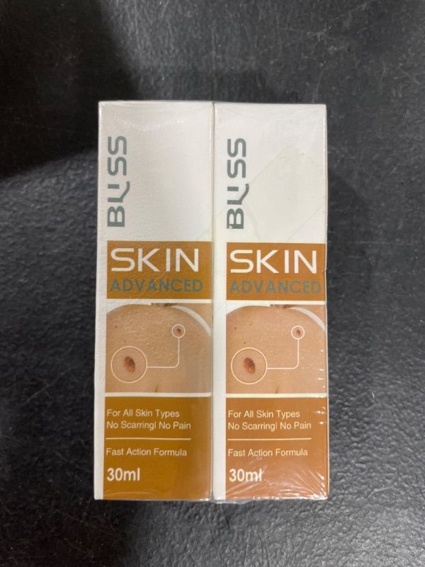 Photo 1 of Bliss Skin - Skin Tag Serum For Skin Tag & Mole Removal 2 Pack 30ML Bottles
