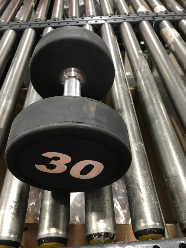 Photo 2 of  Urethane Dumbbells with Anti-Slip Knurled Handle 5-50LBS for Muscle Building - Sold Individually