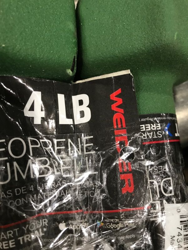 Photo 2 of 
weider 4 lb neoprene weights
