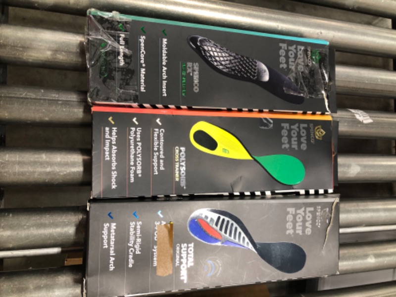 Photo 1 of 3 Pack of Various Men's Insoles
