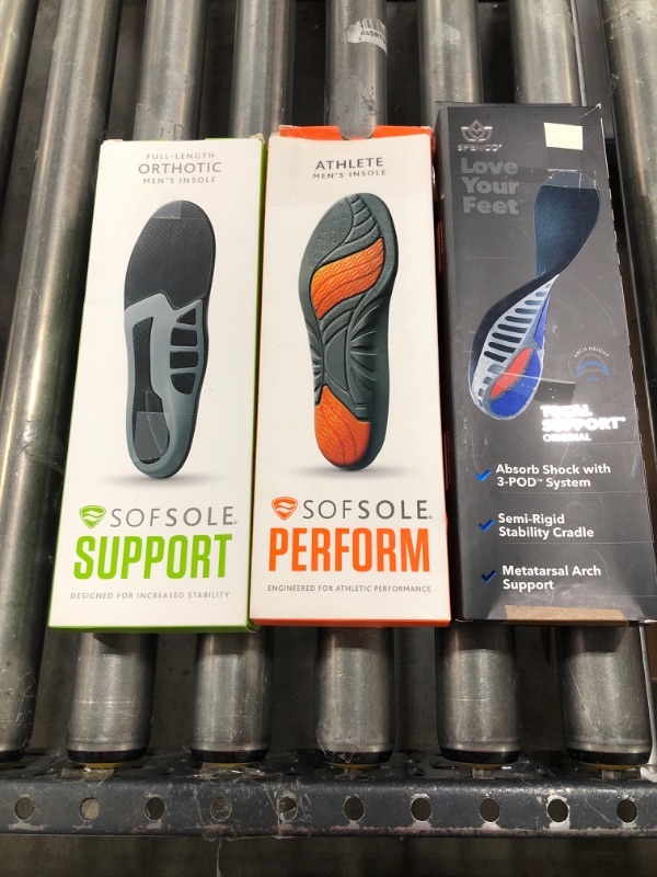 Photo 1 of 3 Pack of Various Men's Insoles