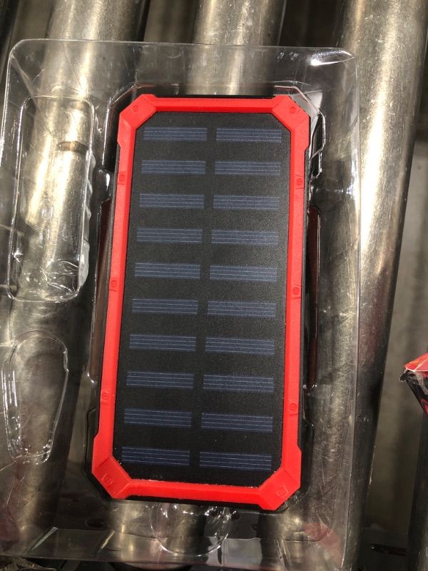 Photo 3 of TKO 10,000 mAh Solar Charging Water-Resistant Power Bank. unable to test