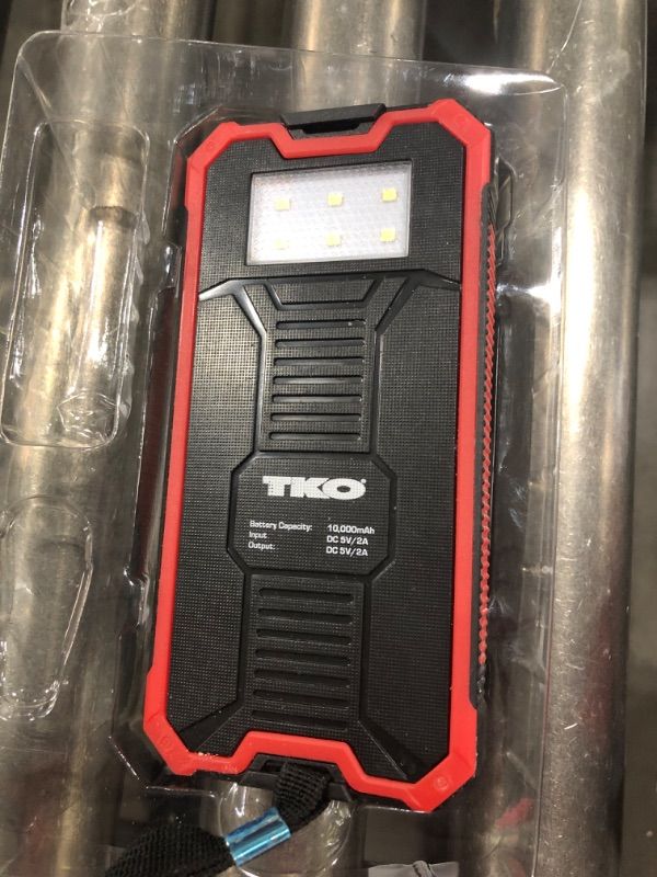 Photo 2 of TKO 10,000 mAh Solar Charging Water-Resistant Power Bank. unable to test