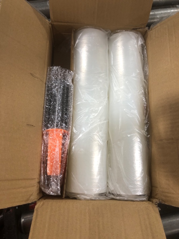 Photo 2 of JARLINK Stretch Film, 15 Inch x 1000 Feet Shrink Wrap for Pallet Wrap, Industrial Strength Stretch Wrap with Handles, Moving Wrapping Plastic Roll, 60 Gauge, 2 Pack, Clear 1-clear 2 Pack