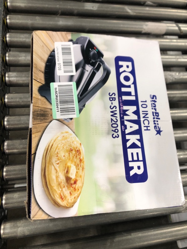 Photo 4 of 10inch Roti Maker by StarBlue with FREE Roti Warmer - The automatic Stainless Steel Non-Stick Electric machine to make Indian style Chapati, Tortilla, Roti AC 110V 50/60Hz 1200W SB-SW2093