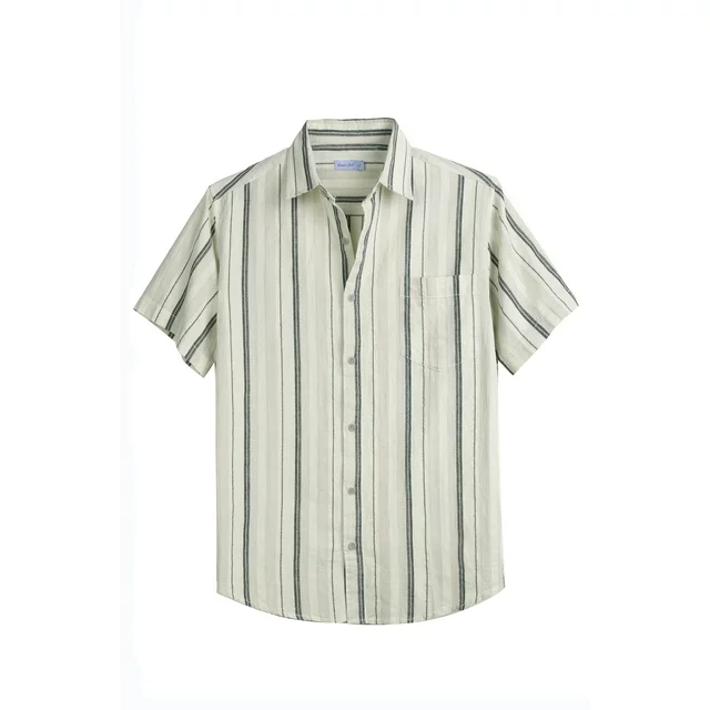 Photo 1 of [Size L] Men's Coevals Club Button Down- Beige and Black