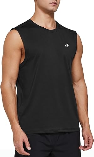 Photo 1 of [Size M] Ksmien Men's Workout Tank Tops Quick Dry Athletic Running Gym Fitness Training Muscle Sleeveless Shirts