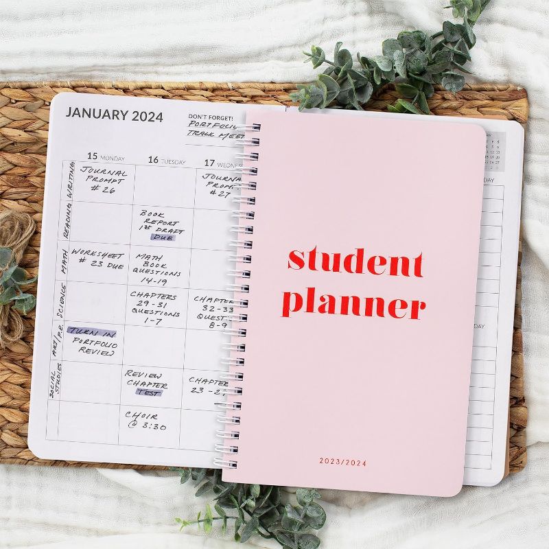 Photo 1 of Simplified 2023-2024 Student Planner To Stay Organized - A Beautiful 8.5" x 5.5" Planner for Middle and High School Students with Weekly & Monthly Spreads For The 23-24 Academic Year