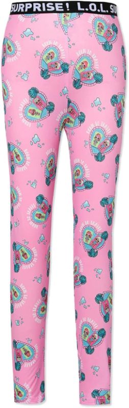 Photo 1 of [Size 8-9] L.O.L. Surprise! Girls Leggings Doll Print Stretch Pants Footless Leggings Girls Athletic Leggings