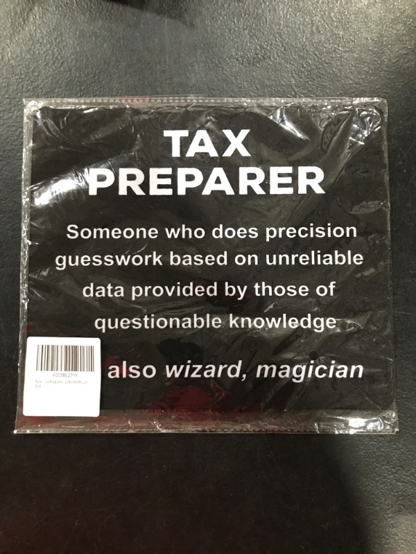 Photo 1 of Tax Preparer Mousepad 9Inch Mousemat - Tax Preparer Definition Accounting Accountant Mouse Pad Poster Mouse Mat