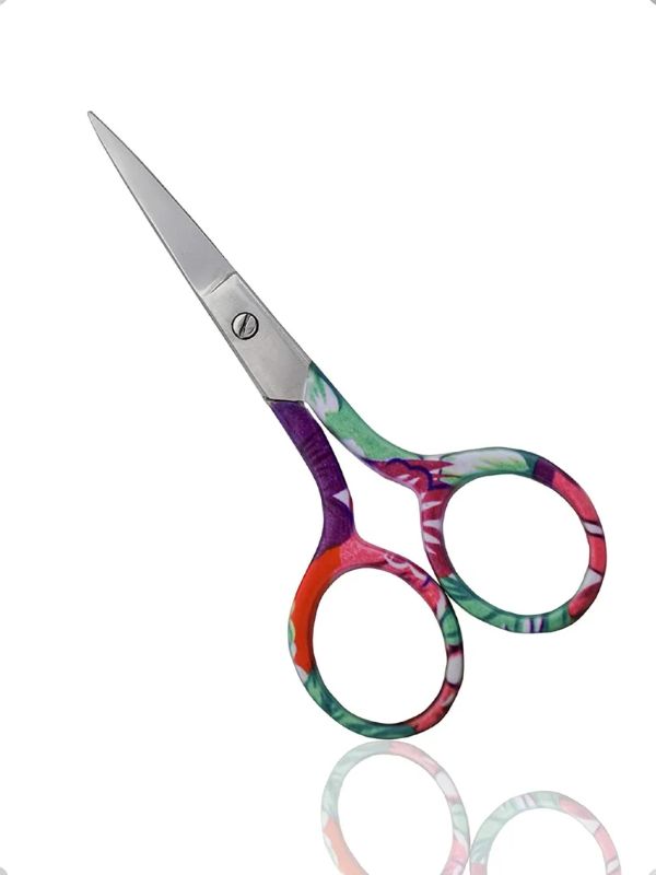 Photo 1 of Babiface® Nail Scissors Eyebrow Trimming Scissors | Floral Design Handle Multi-Purpose 3.8” Stainless steel Sharp Blade Scissors
