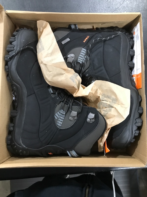 Photo 2 of [Size 8] XPETI Men’s Thermator Mid-Rise Lightweight Hiking Insulated Non-Slip Outdoor Boots 8 Black