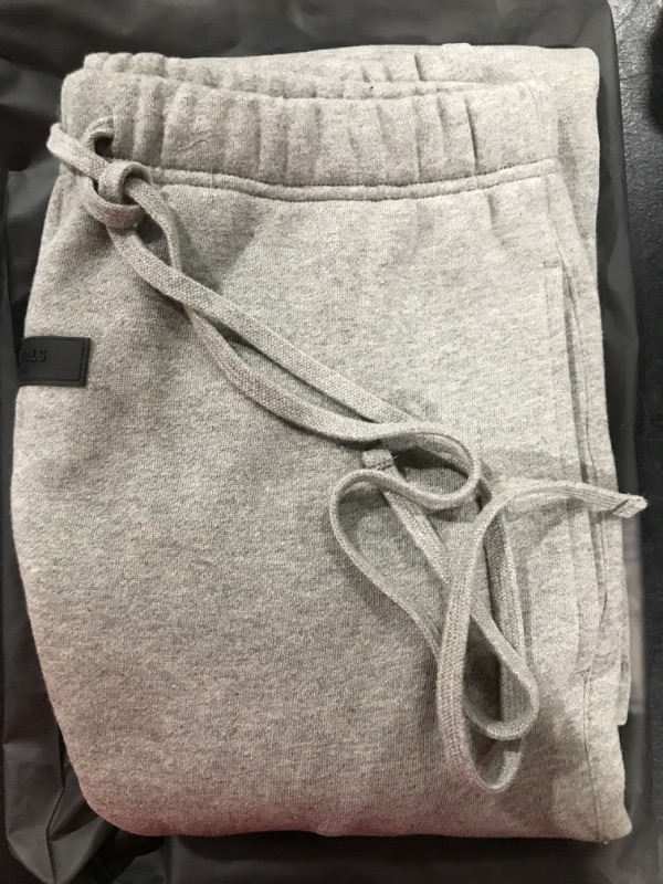 Photo 2 of [Size S] Amazon Essentials Men's Closed Bottom Fleece Sweatpants- Light Grey Space Dye