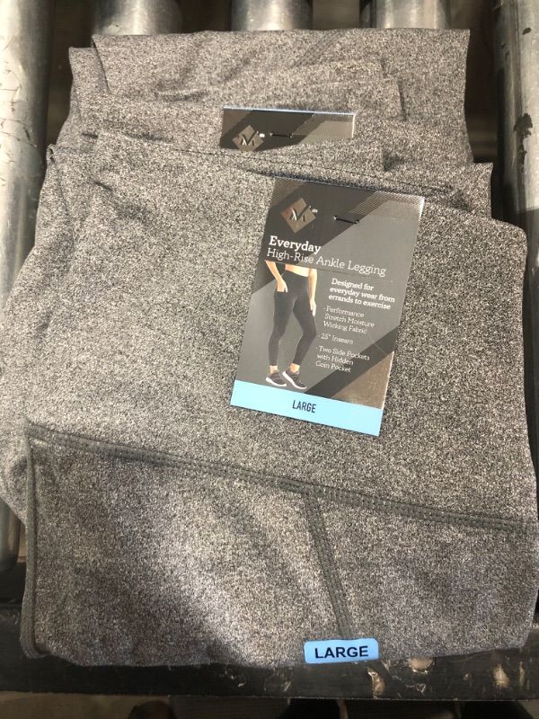 Photo 2 of [Size L] 2 Pack- Member's Mark Ladies Everyday Ankle Legging- Grey