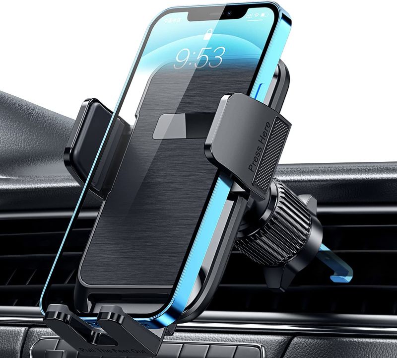 Photo 1 of 
Qifutan Phone Mount for Car Vent [Upgraded Metal Clip] Hands Free Cradle in Vehicle Holder Fit for Smartphone, iPhone, Cell Phone Automobile Cradles Universal