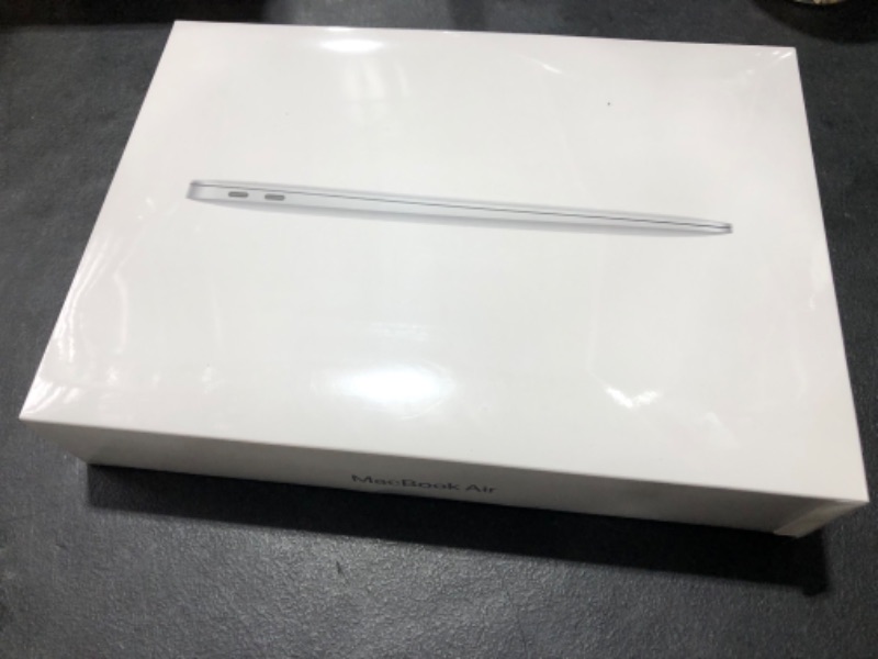 Photo 10 of Apple 2020 MacBook Air Laptop M1 Chip, 13" Retina Display, 8GB RAM, 256GB SSD Storage, Backlit Keyboard, FaceTime HD Camera, Touch ID. Works with iPhone/iPad; Silver 256GB Silver---BRAND NEW, FACTORY SEALED, BOX DAMAGE , OPENED FOR PICTURES AND TEST