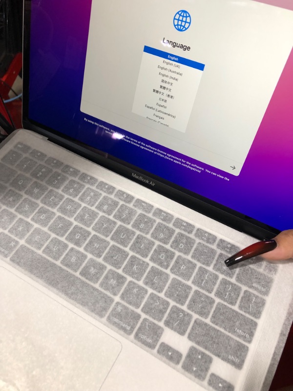Photo 3 of Apple 2020 MacBook Air Laptop M1 Chip, 13" Retina Display, 8GB RAM, 256GB SSD Storage, Backlit Keyboard, FaceTime HD Camera, Touch ID. Works with iPhone/iPad; Silver 256GB Silver---BRAND NEW, FACTORY SEALED, BOX DAMAGE , OPENED FOR PICTURES AND TEST