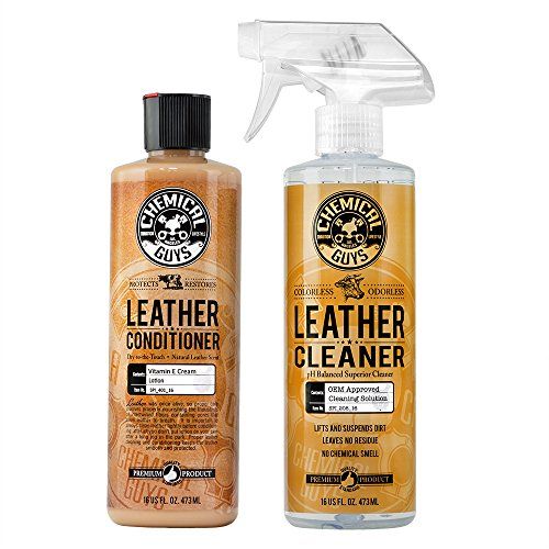 Photo 1 of Car Leather Cleaner & Conditioner Complete Leather Care Kit | Remove Grime, Buildup | Car Detailing | Polish, Protect, Repair | Chemical Guys