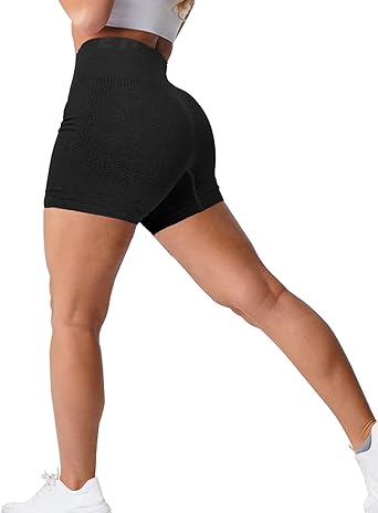 Photo 1 of EHH Women High Waisted Seamless Yoga Shorts Tummy Control Cycling Shorts Size S