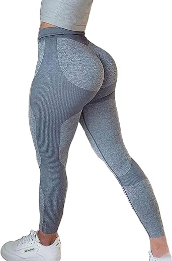 Photo 1 of KIWI RATA Women's High Waist Workout Compression Seamless Fitness Yoga Leggings Butt Lift Active Tights Stretch Pants SMALL 
