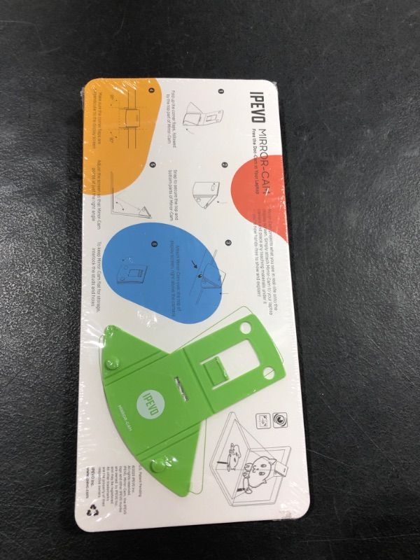 Photo 1 of IPEVO Mirror-Cam Distance Learning Tool for All-Ages (6-Pack) - Laptop and Chromebook Webcam Attachment to Capture documents, Record Lessons and Stream Live Demos., Green