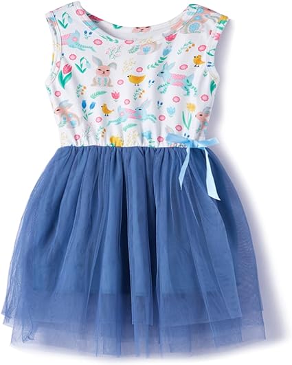 Photo 1 of Beganly Girls Sleeveless Dress Toddler Sundress Ruffle Casual Party Dresses size 6-7
