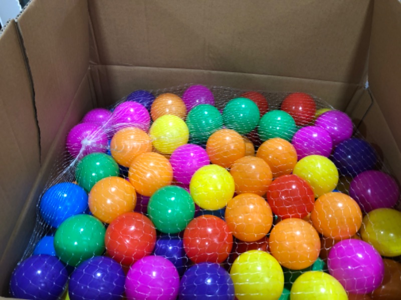 Photo 2 of bebikim Kids Ball Pit Balls 100 + 50 Count Plastic Play Pit Balls for Baby Ball Pit,150 BPA Free Colorful Pool Balls for Playpen,Kids Playhouse Party Decoration - Tent Tunnels Pit Balls (2.2") 150 balls