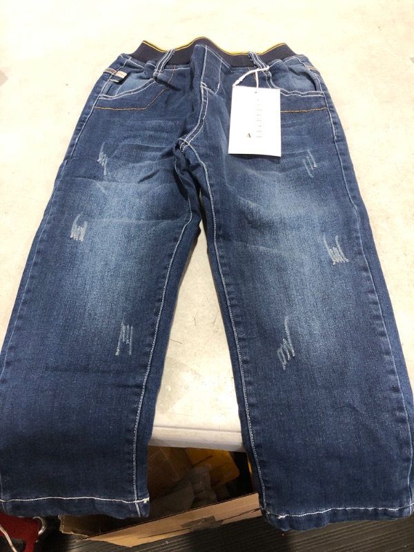 Photo 1 of Big Boys Toddler Kids Pure Cotton Denim Jeans Pants Size 4