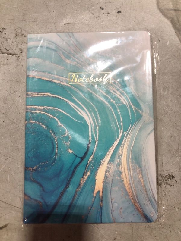 Photo 1 of Ruled Notebook/Journal - Lined Journal, 8.25" X 5.5", Hardcover, Bookmark, Thick Back Pocket, Lay Flat 360° to Write Easy with Premium Paper, Ruled Journal, Perfect for School, Office & Home Blue